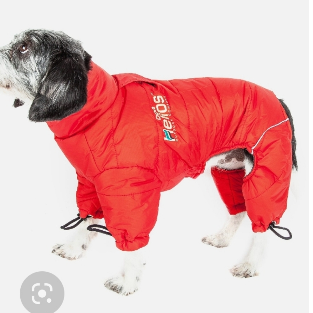 HELIOS DOG pet SNOWSUIT outfit jacket coat - RED